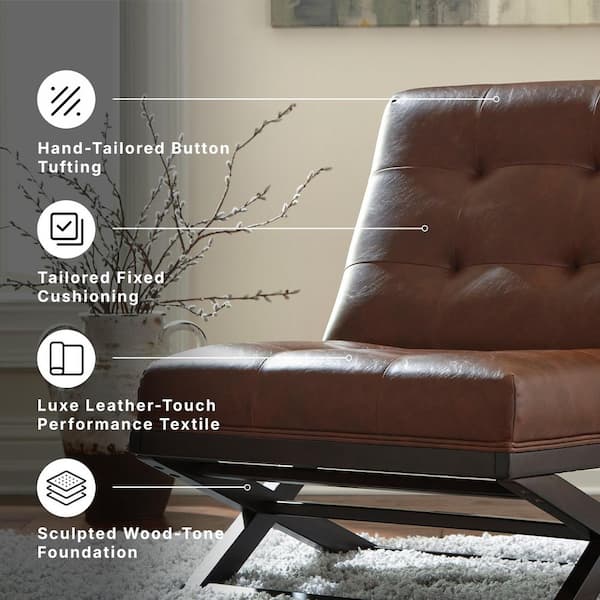 Signature DESIGN BY ASHLEY Sidewinder Brown Faux Leather Side