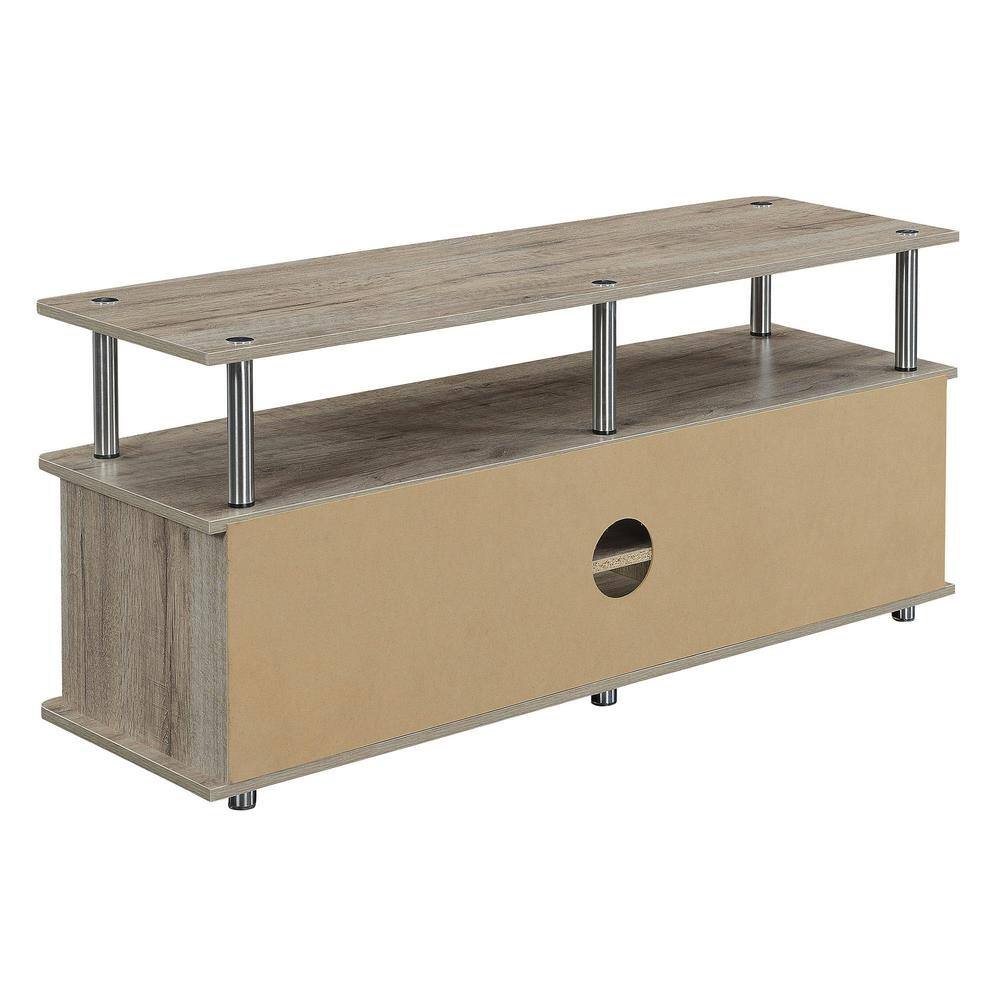 Monterey Sandstone Wood 48" TV Stand with Cabinet Storage