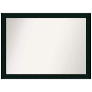 Tribeca Black 42 in. W x 31 in. H Rectangle Non-Beveled Wood Framed Wall Mirror in Black