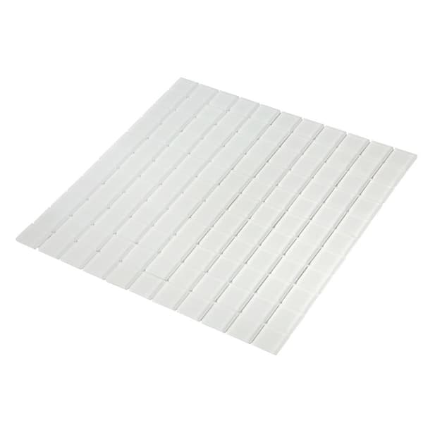 Apollo Tile Ice White 4 in. x 5 in. Matte Finished Glass