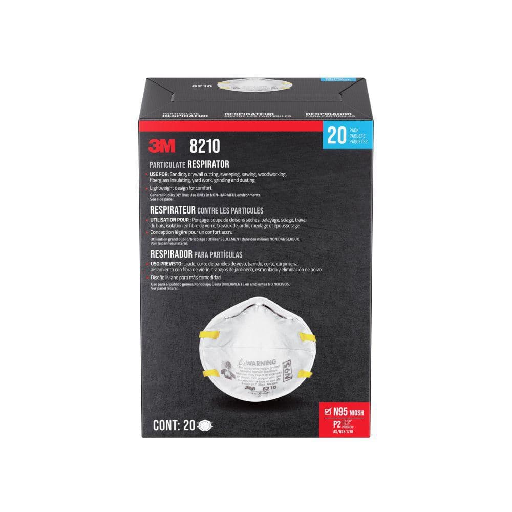 3M 8210 Plus N95 Performance Sanding and Fiberglass Disposable