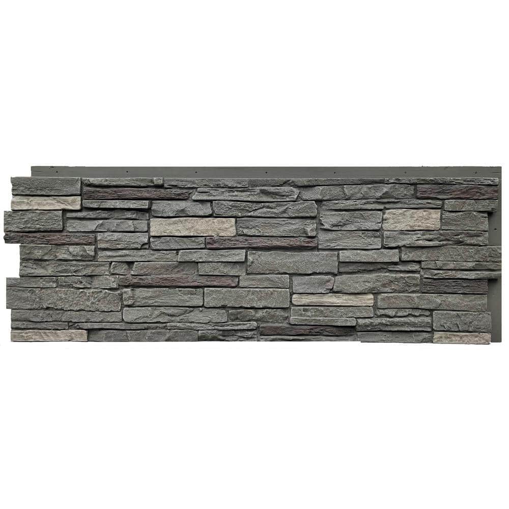 plus stone様❣️専用ページ NextStone 15.5 in. W x 43 in. L PEWTER Faux Stone Siding SLSPL-PW