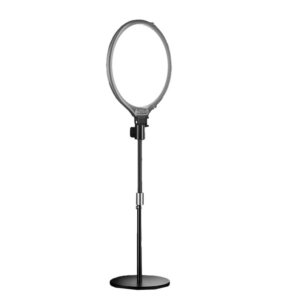 10.5 in. White Ring Light with 24W Full-Screen LED, Dimmable Stand, Phone Holder, Remote for Desk Video price history on PriceWatchPro