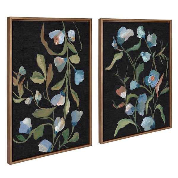 Sylvie Foliage I and Foliage III by Nikita Jariwala Gold Framed 2-Piece Set 23 in. x 33 in.