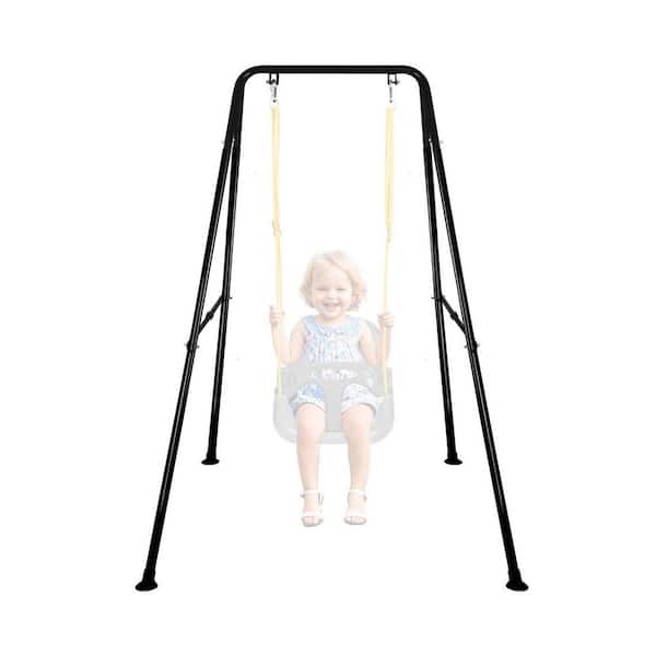 Foldable Swing Stand for Kids, Heavy-Duty Metal Frame for Indoor/Outdoor Use, Easy to Assemble, Swings Not Included