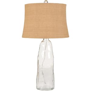 Marinette 33 in. Clear Glass Table Lamp