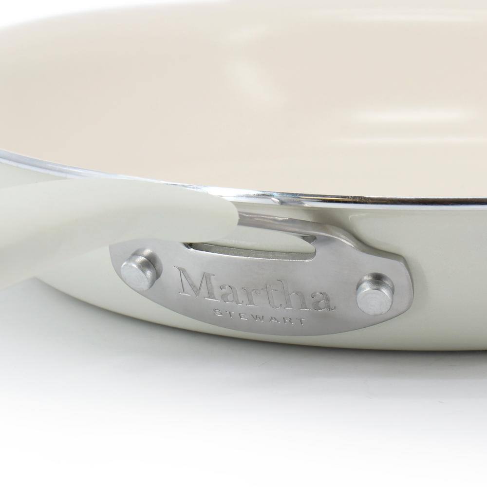 10-Inch Linen Aluminum Ceramic Nonstick Fry Pan