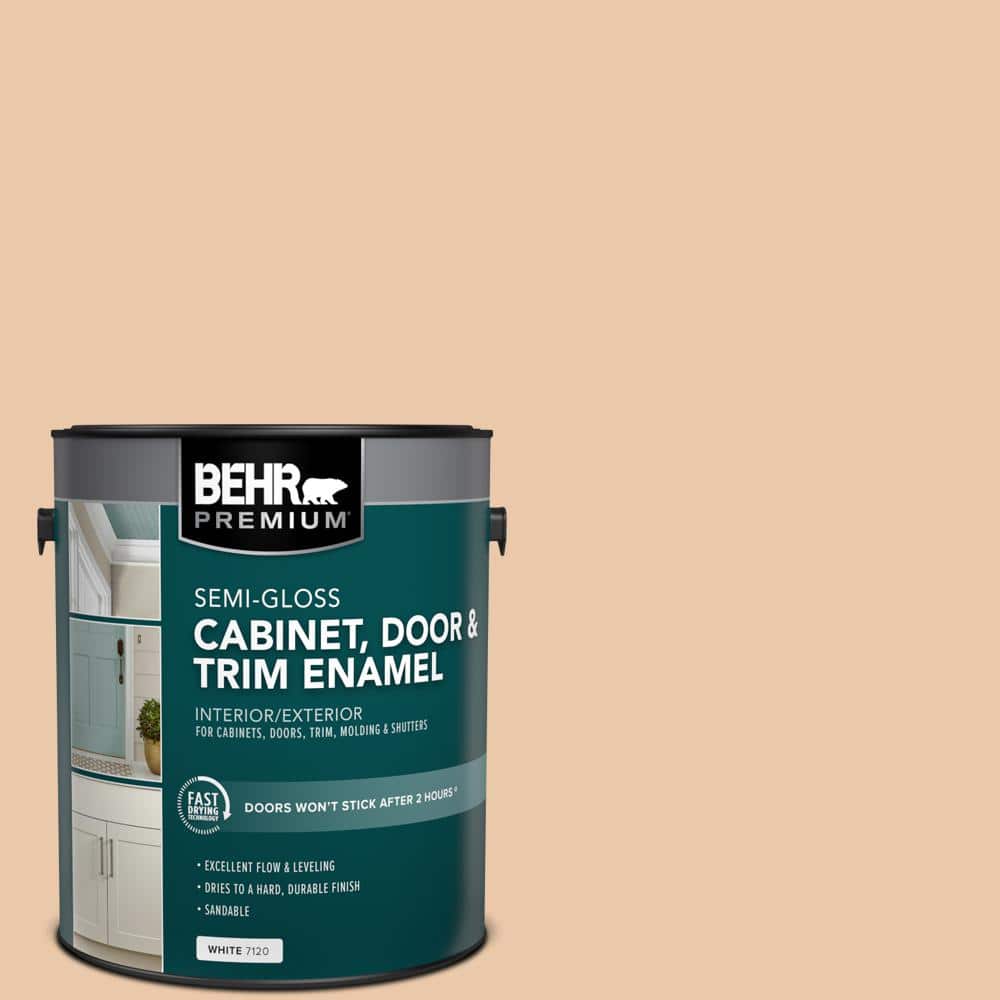 1 gal. #S250-2 Almond Biscuit Semi-Gloss Enamel Interior/Exterior Cabinet, Door & Trim Paint price history on PriceWatchPro