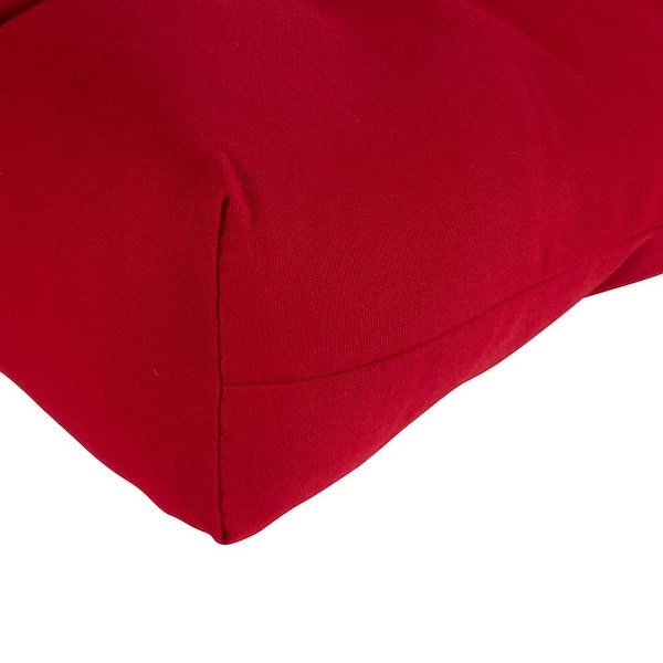 Greendale Home Fashions Solid Jockey Red Sunbrella Rectangle