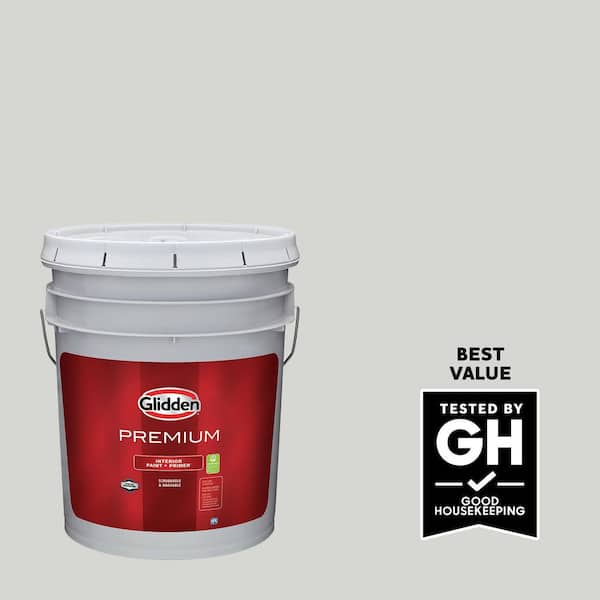 Glidden Premium 5 gal. PPG1010-2 Fog Semi-Gloss Interior Latex Paint