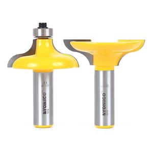 Matching Entry Door Profile 1/2 in. Shank Carbide Tipped Router Bit Set (2-Piece)