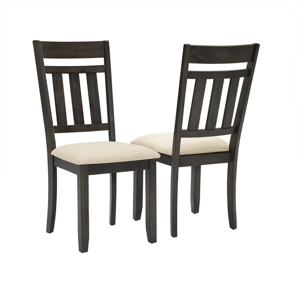 Hayden 9-Piece Slate and Cream Wood Dining Set with Extension Leaf