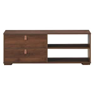 Welwick Designs 70 in. Mocha Wood Mid-Century Modern TV Stand with 2 Reeded  Doors Fits TVs up to 80 in. HD9731 - The Home Depot