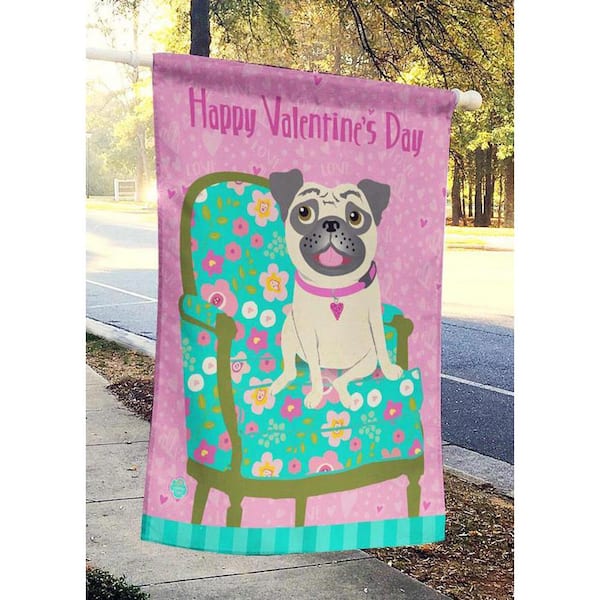 Large Multicolor Caroline's Treasures SS8420CHF Pug Flag Canvas House Size Large Multicolor Caroline's Treasures SS8420CHF Pug Flag Canvas House Size