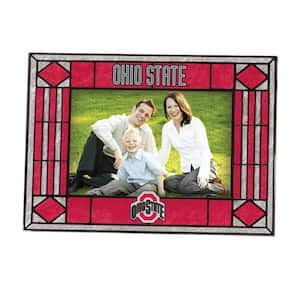 NCAA 4 in. x 6 in. Gloss Multicolor Art Glass Ohio State Picture Frame