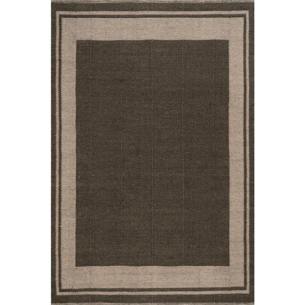 Nate Berkus x Rugs Canon Bordered Wool Cozy Charcoal 8 ft. x 10 ft. Indoor Area Rug price history on PriceWatchPro