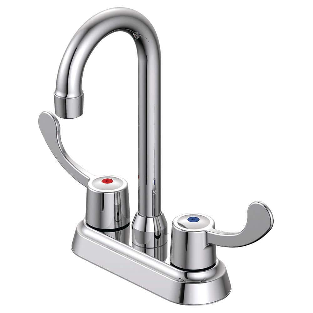 EZFLO BasicNBrass Collection 2Handle Washerless Bar Faucet in Chrome 10227 The Home Depot