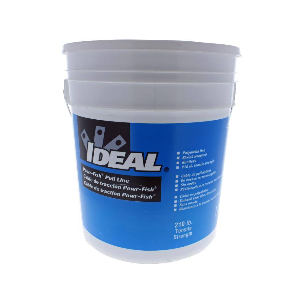 IDEAL Powr-Fish 3-16 in. x 6,500 ft. Long 210 lbs. Strength Pull Line ...