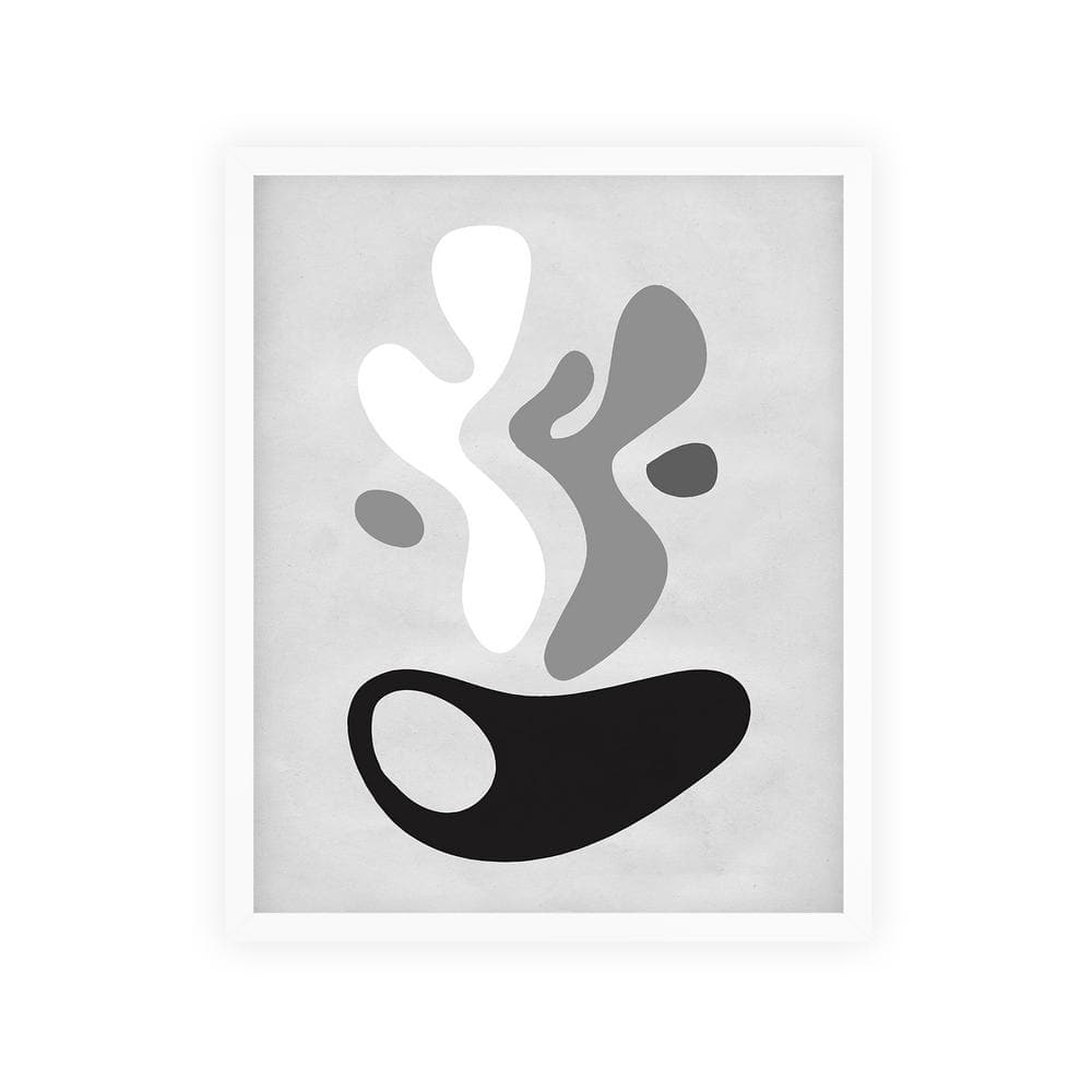 Abstract Nature Shapes Framed Abstract Art Print 42 in. x 34 in.