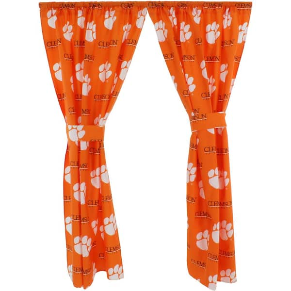 College Covers Orange Rod Pocket Room Darkening Curtain - 42 in. W x 84 in. L (Set of 2)