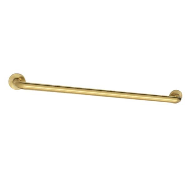Kingston Brass Meridian 30 in. x 1.25 in. Grab Bar in Brushed Brass