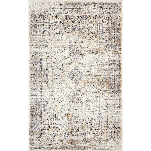 Unique Loom Augustus Naples Ivory 3' 3 x 5' 3 Area Rug