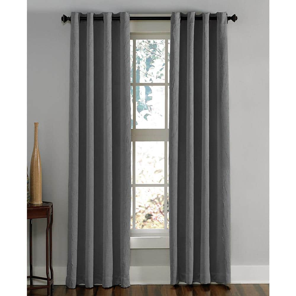 Curtainworks Taupe Solid Grommet Room Darkening Curtain 50 In W X 63   Taupe Curtainworks Room Darkening Curtains 1q806306tp 64 1000 