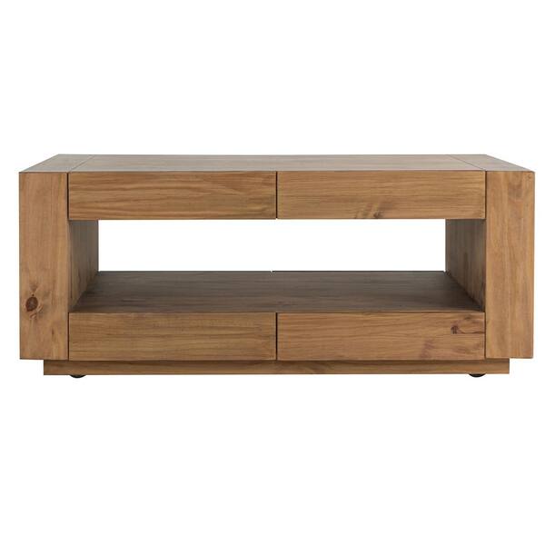 Acme Furniture Harlan 50 in. Oak Rectangle Wood Coffee Table