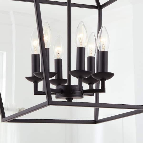 Home Decorators deals CollectionnWeyburn 6-Light Bronze Caged Chandelier