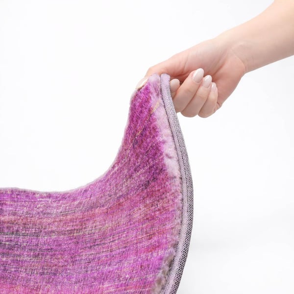 Dream Shag Premium Machine Washable Abstract ADS552 Lilac 2 ft. x 3 ft. Accent Rug