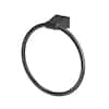 Gatco Bleu Towel Ring In Matte Black 4712MX - The Home Depot