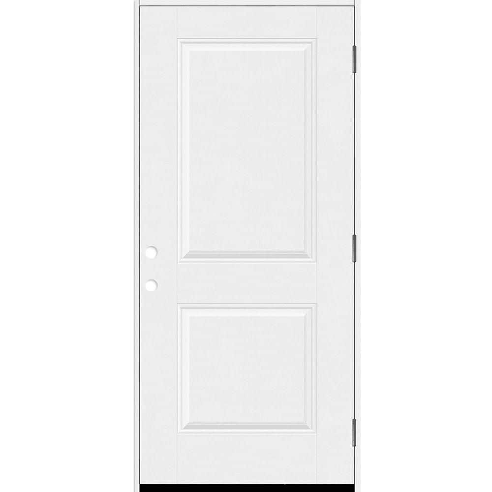 Regency 36 in. x 80 in. 2P Square Top LHOS Unfinished White Fiberglass Prehung Front Door with 6-9/16 Jamb price history on PriceWatchPro