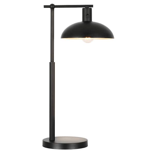 Meyer&Cross Conan 25 in. Blackened Bronze Metal Table Lamp with Metal Shade