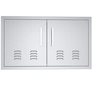 Signature Series 36 in. 304 Stainless Steel Double Access Door with Vents