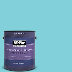 BEHR 6-1/2 in. x 6-1/2 in. #P470-3 Sea of Tranquility Extra Durable Flat  Peel and Stick Paint Color Sample Swatch PNSHD062 - The Home Depot