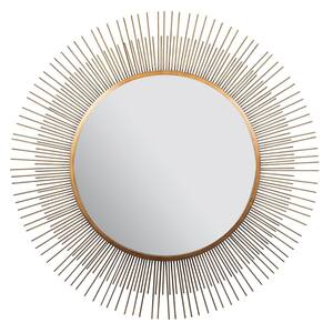 Medium Round Gold Contemporary Mirror (36 in. H x 36 in. W)