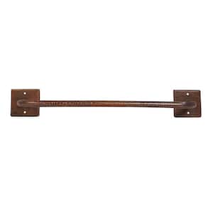 18 in. Hand Hammered Copper Towel Bar in Oil Rubbed Bronze