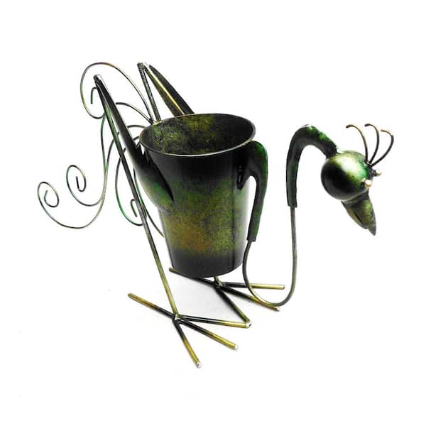 Unbranded D-Art Iron Rooster Planter Decor