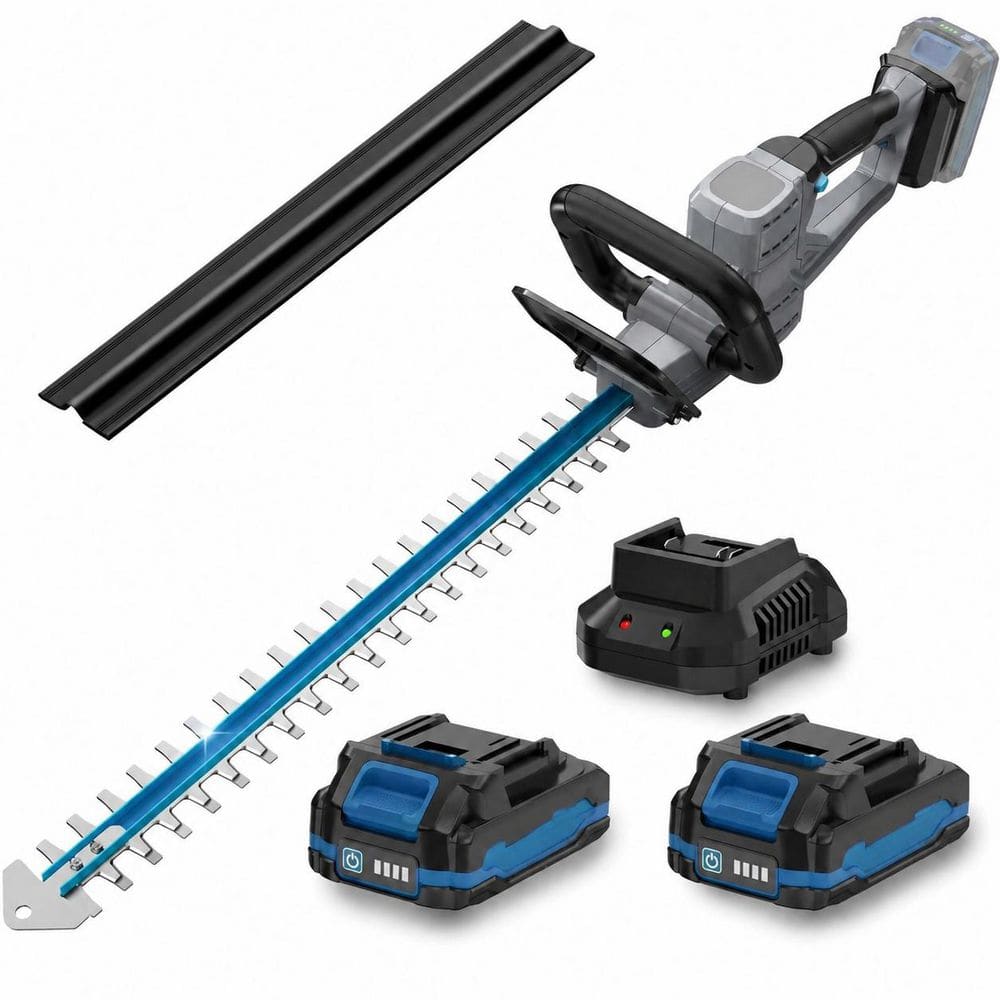 6.7 in Blue Cordless Hedge Trimmer with 22 in Blade, 3200 RPM for Garden, Yard Care price history on PriceWatchPro