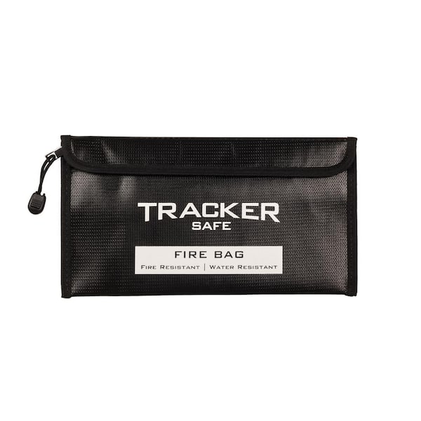 Tracker Safe 6 in. x 11 in. x 0.5 in. Fire and Water Resistant Bag for Security Safes - Small