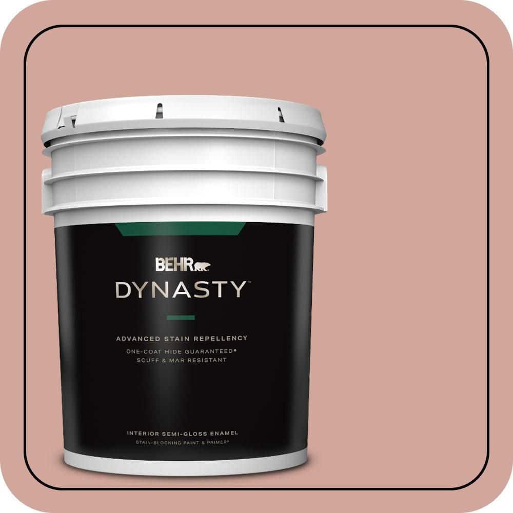 5 gal. #200E-3 Cinnamon Cocoa Semi-Gloss Enamel Interior Stain-Blocking Paint & Primer price history on PriceWatchPro