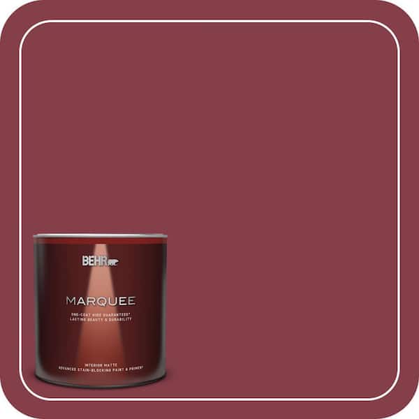 BEHR MARQUEE 1 qt. #S-H-120 Antique Ruby Matte Interior Paint & Primer