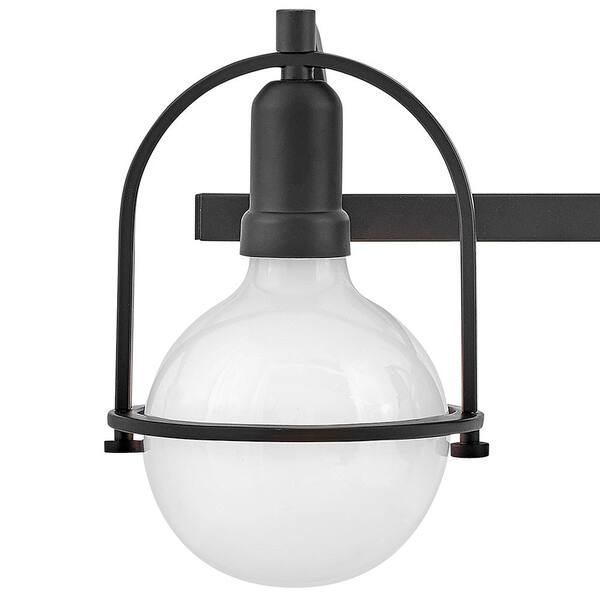 HINKLEY - Somerset 25.0 in. 3-Light Black Shade-Free Vanity Light
