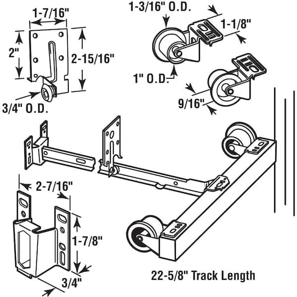 EVERMARK Stair Parts 5/8 in. x 3 in. Spring Bolt Fastening Kit  9400K-SBK-HD00R - The Home Depot