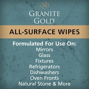 Daily All-Surface Countertop Cleaner Wipes for Natural Stone, Glass, Stainless Steel and More (40-Count)