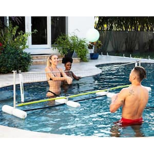Hydro Series 120 in. Glow in the Dark Pool Volleyball Set and Bottle Strike Game Set