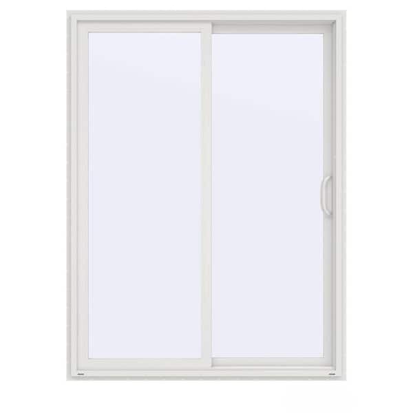 JELD-WEN 60 in. x 80 in. V-4500 Contemporary White Vinyl Right-Hand Full Lite Sliding Patio Door