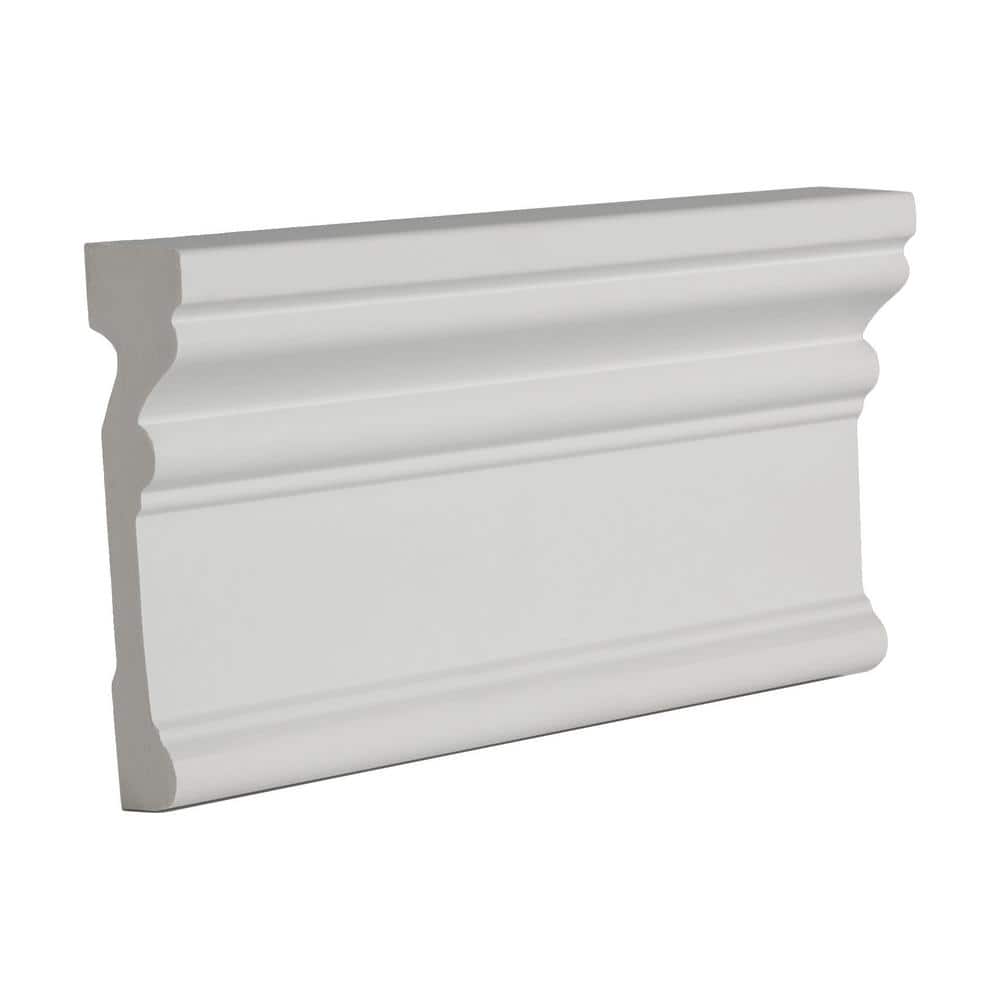 6-Inch White Polyurethane Panel Moulding Sample