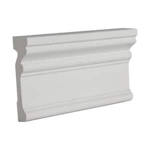 1-1/8 in. x 3-1/2 in. x 6 in. Long Plain Polyurethane Panel Moulding Sample