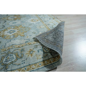 Green 12 ft. x 15 ft. Hand Knotted Wool Classic Oushak Rug Area Rug